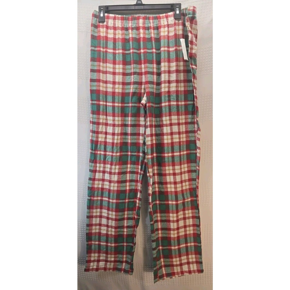 Jammies For Your Families Pajama Pants Womens Medium Plaid Christmas Red Green